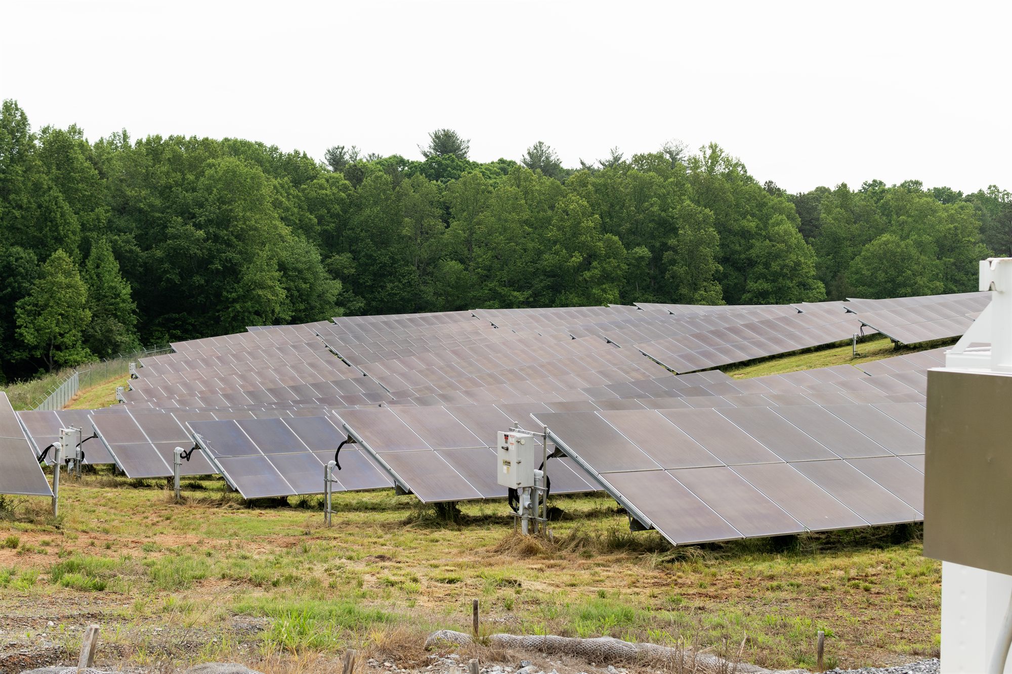 Solar array at a North Carolina solar farm